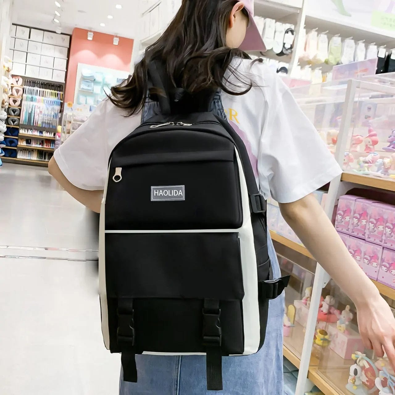 🎒 Ensemble Scolaire 5 en 1 – Sac à Dos Multifonction & Accessoires Inclus