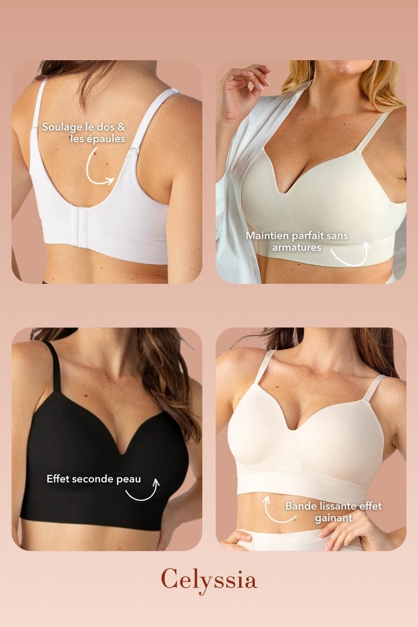 Soutien-gorge gainant pour les femmes à forte poitrine Confort absolu, maintien parfait, zéro gêne