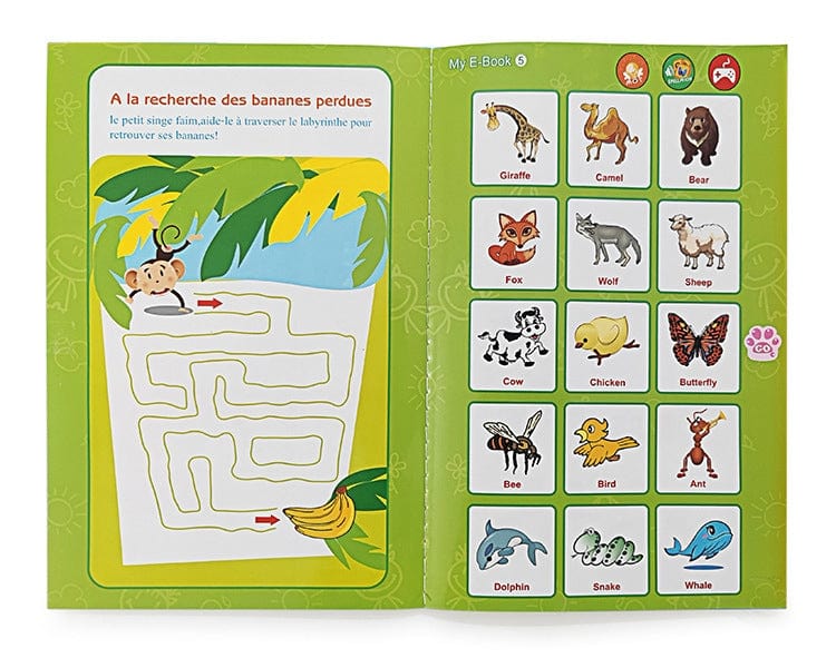 📚✨ Mon Livre Interactif – Français & Anglais, stimule et éveil l'intelligence de votre enfants (2+ ans)
