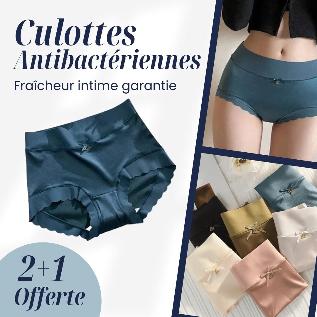 (Pack de 4) Culotte en satin confortable anti bactérien 🌷fini les fuites indiscrète