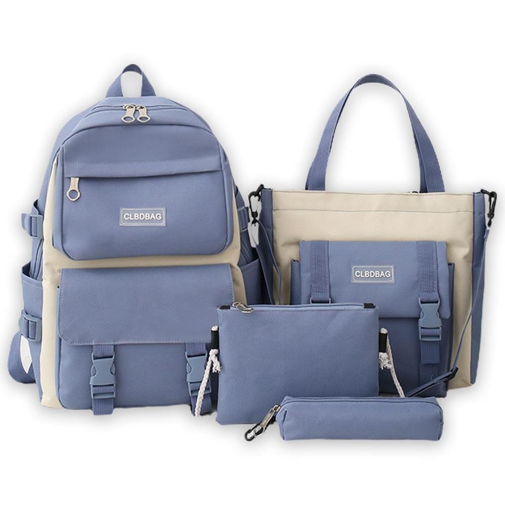 🎒 Ensemble Scolaire 5 en 1 – Sac à Dos Multifonction & Accessoires Inclus
