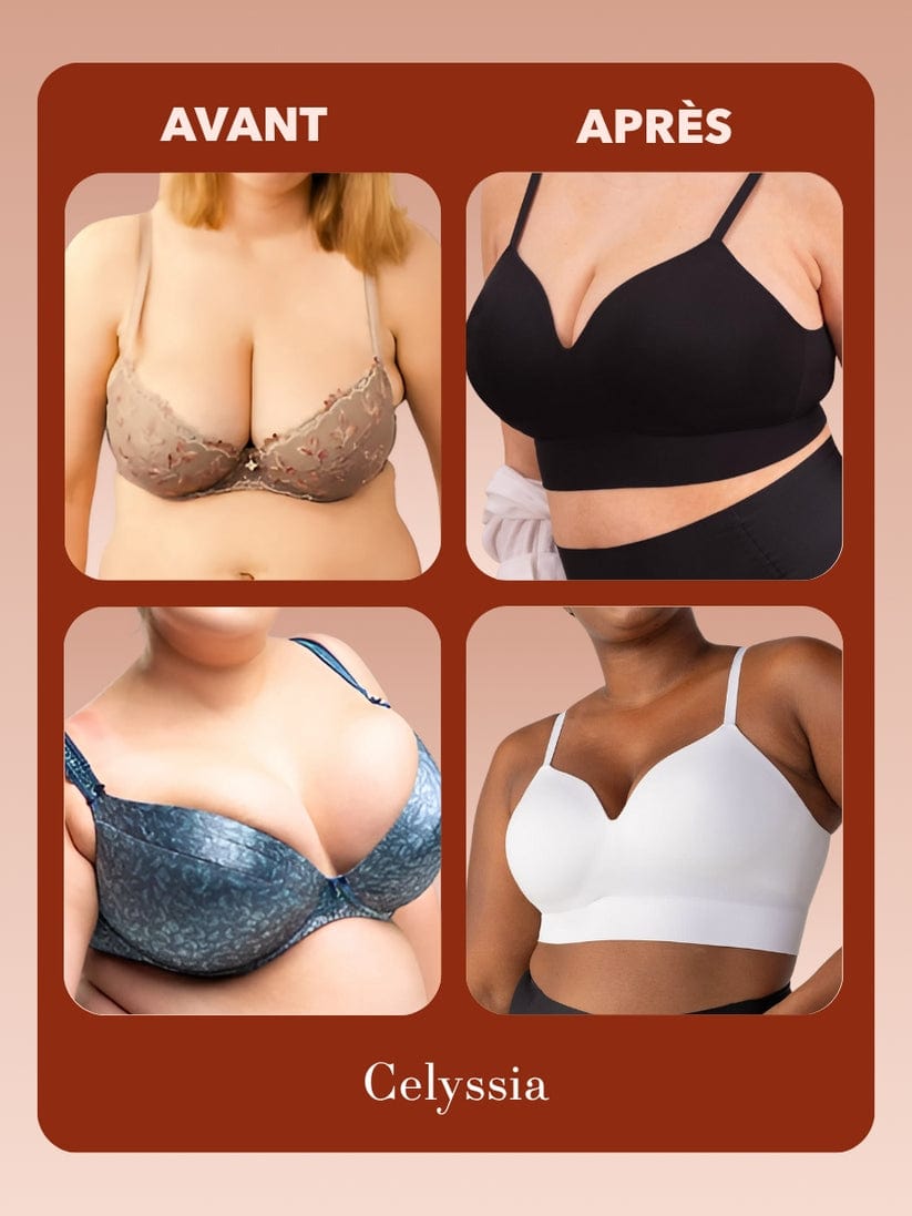 Soutien-gorge gainant pour les femmes à forte poitrine Confort absolu, maintien parfait, zéro gêne