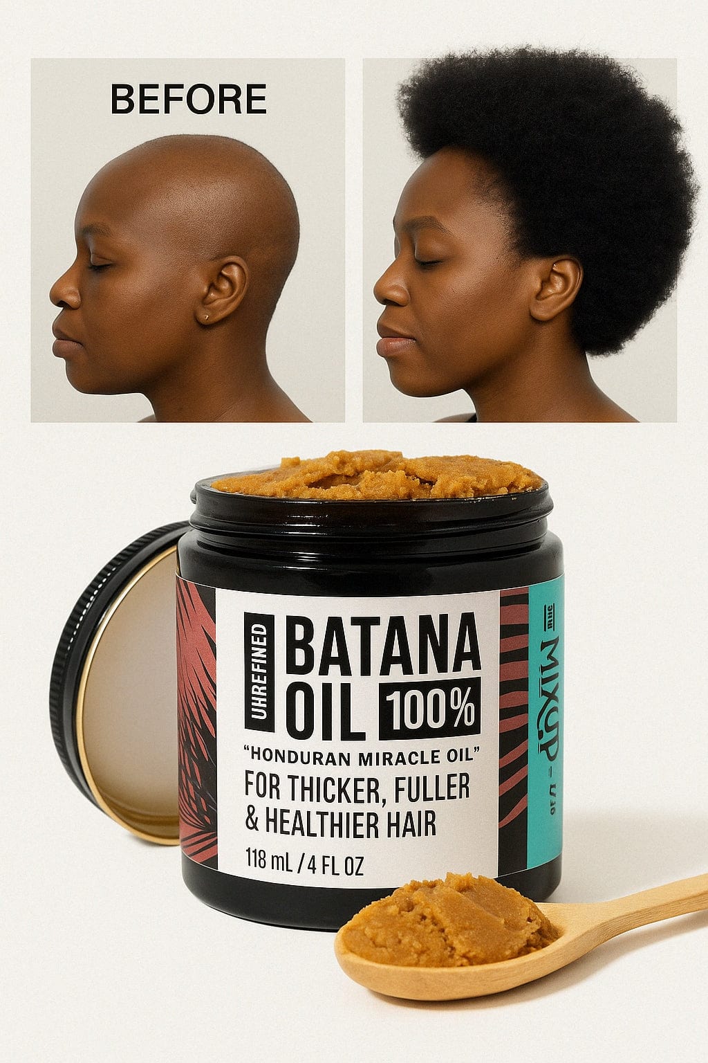 🌿 Huile de Batana – Le secret ancestral pour des cheveux forts et sublimes !