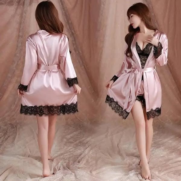 Tenue de nuit 4 pièces👙 🌷Séduction, douceur et confort garantis