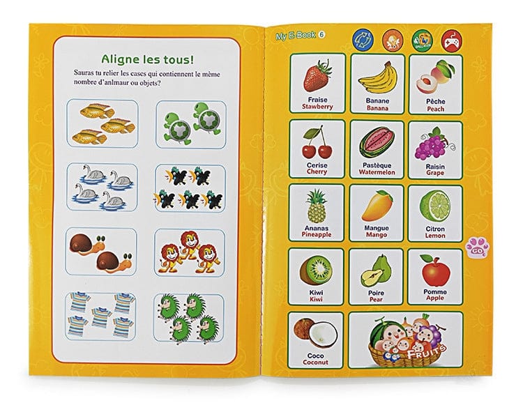 📚✨ Mon Livre Interactif – Français & Anglais, stimule et éveil l'intelligence de votre enfants (2+ ans)