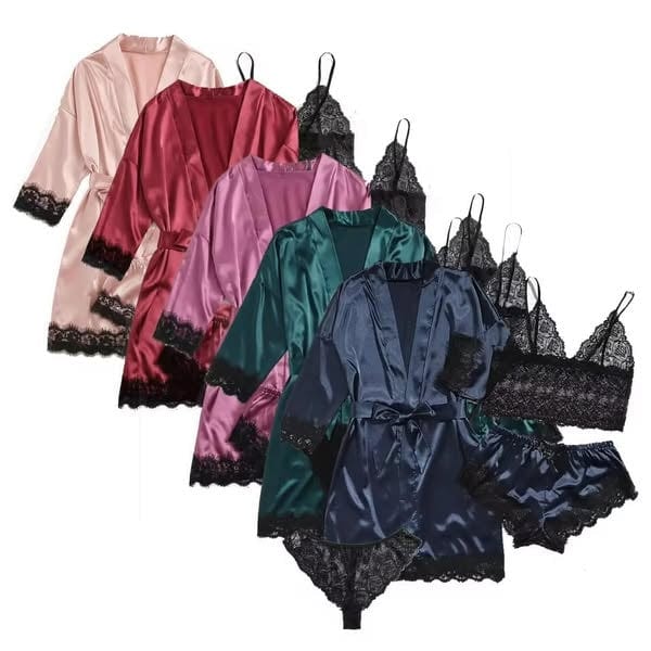 Tenue de nuit 4 pièces👙 🌷Séduction, douceur et confort garantis