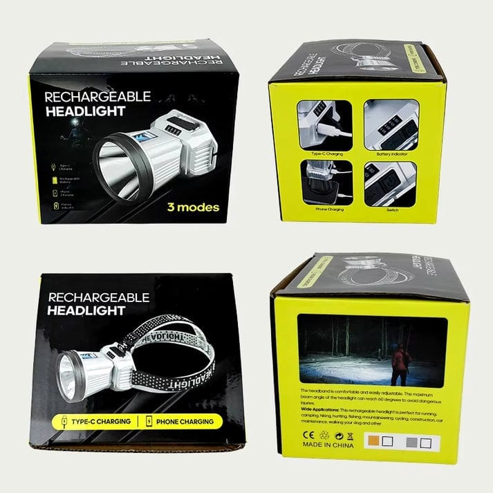 🔦 Lampe Frontale LED Ultra Puissante – Éclairez Vos Aventures, Où Que Vous Soyez ! 💡