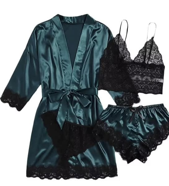 Tenue de nuit 4 pièces👙 🌷Séduction, douceur et confort garantis