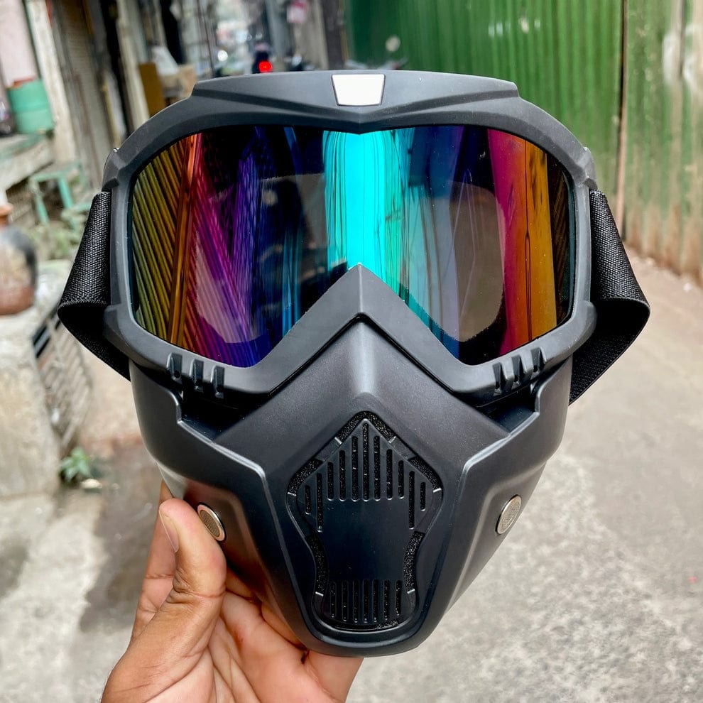 Masque de Protection Polyvalent pour Moto - Résistant au Sable, au Vent et à la pluie 🔥🔥