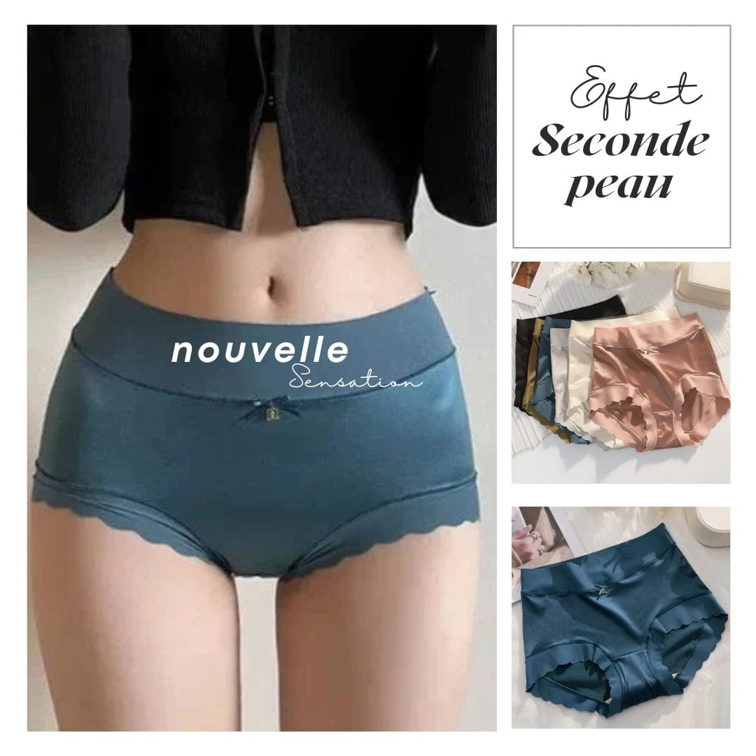 (Pack de 4) Culotte en satin confortable anti bactérien 🌷fini les fuites indiscrète