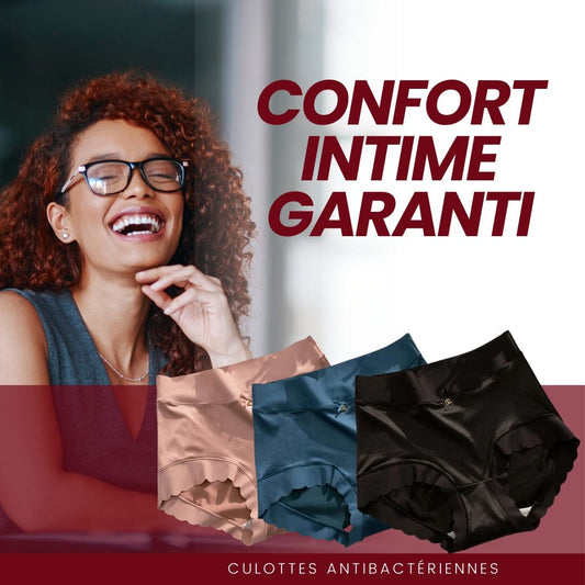 (Pack de 4) Culotte en satin confortable anti bactérien 🌷fini les fuites indiscrète