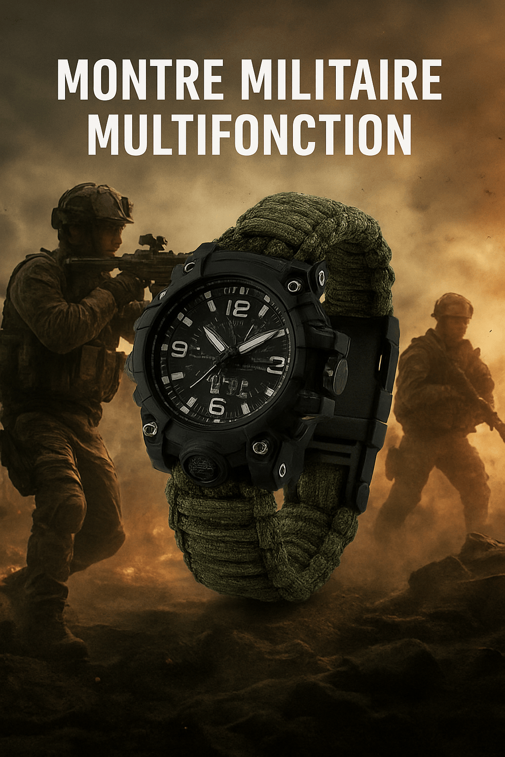 💥Montre tactique militaire d’élite 👨‍✈️— Conçue pour les hommes qui n’abandonnent jamais !💪