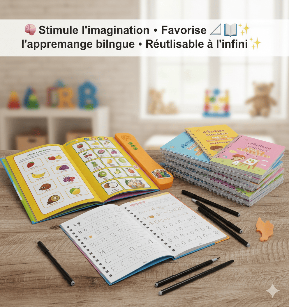 🧠📚 KIT ÉDUCATIF COMPLET – Apprentissage Ludique & Intelligent pour Enfants (2–10 ans)