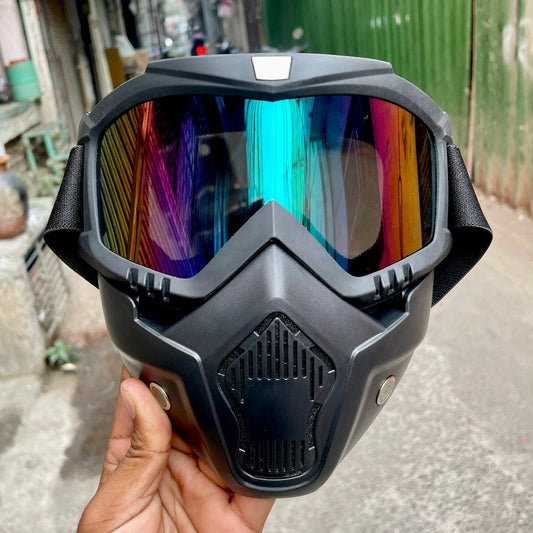 Masque de Protection Polyvalent pour Moto - Résistant au Sable, au Vent et à la pluie 🔥🔥
